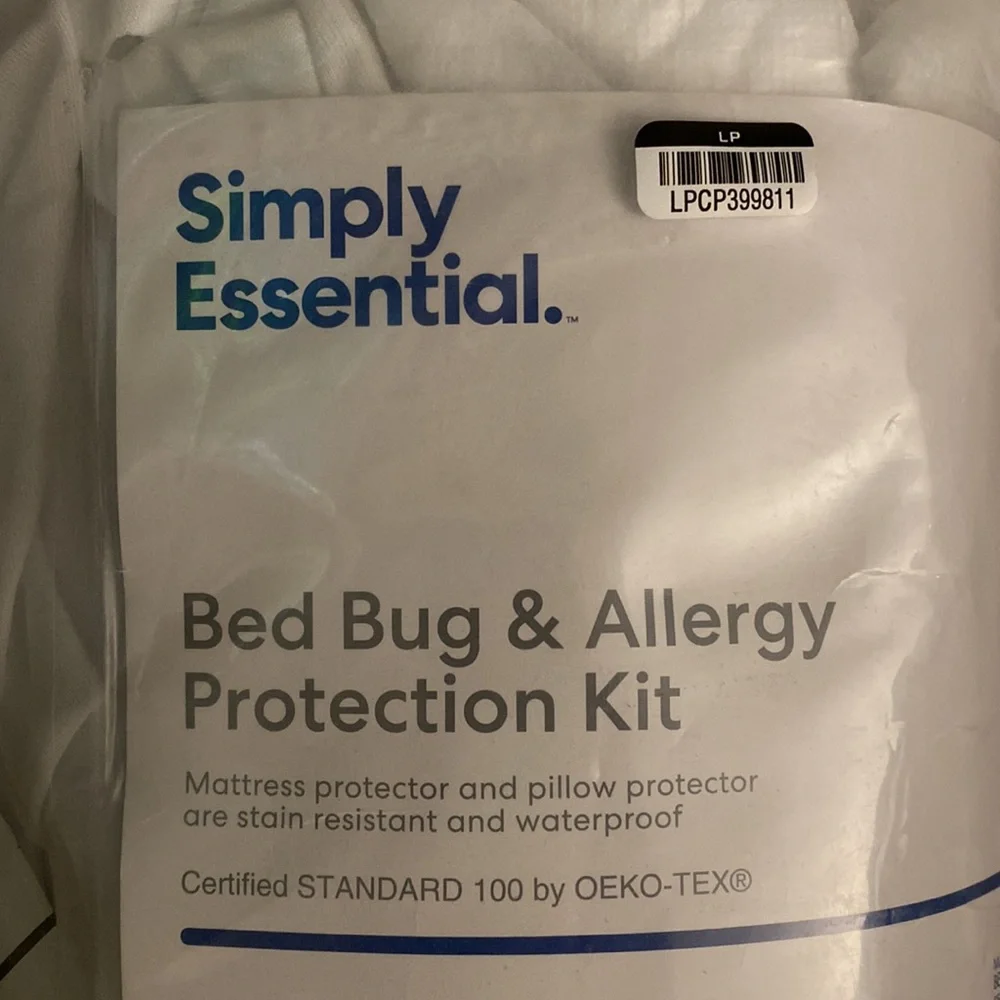 Simply Essential 3 Piece Bed Bug & Allergy Protection Kit ~Twin XL